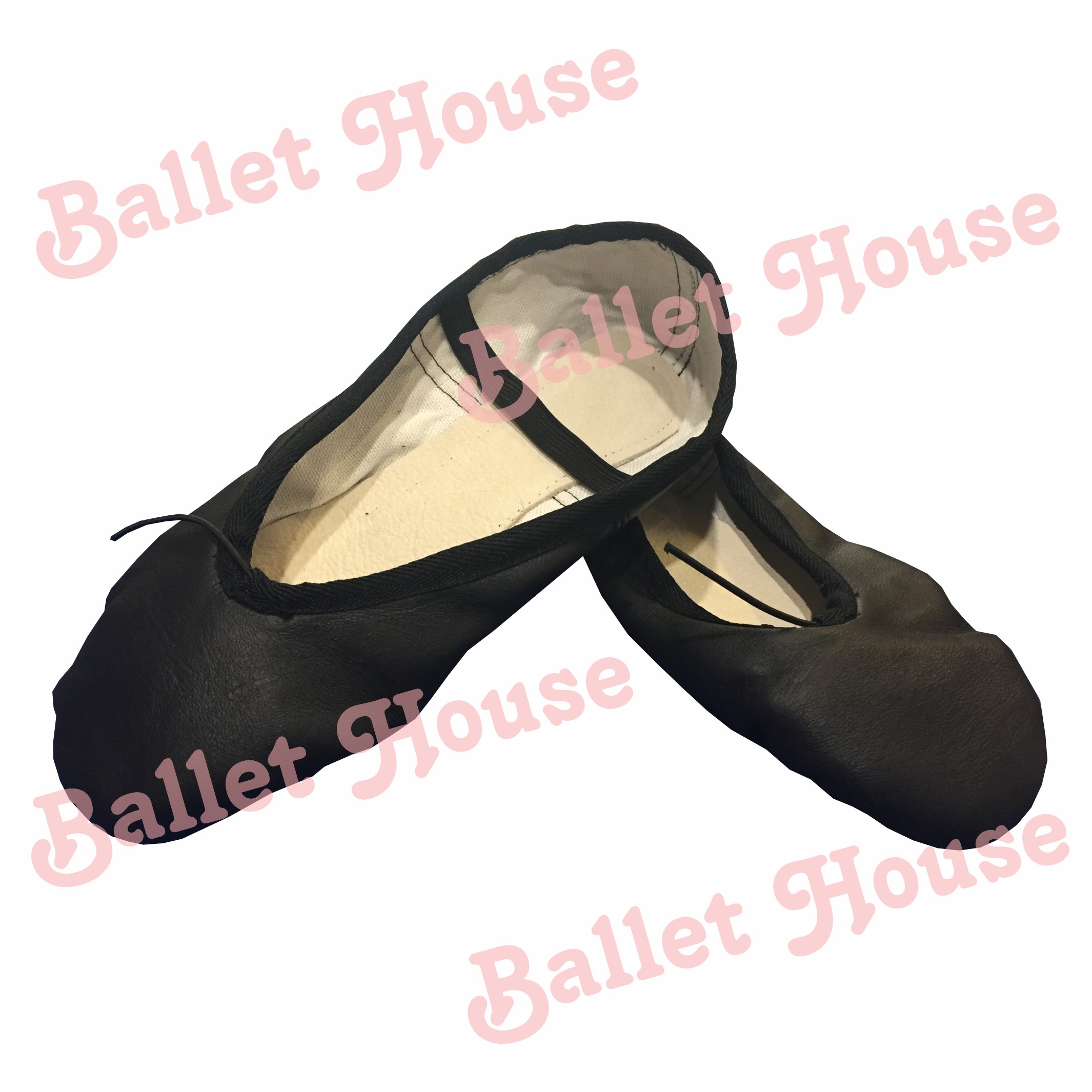 Zapatillas punta cuero negro - Ballet House