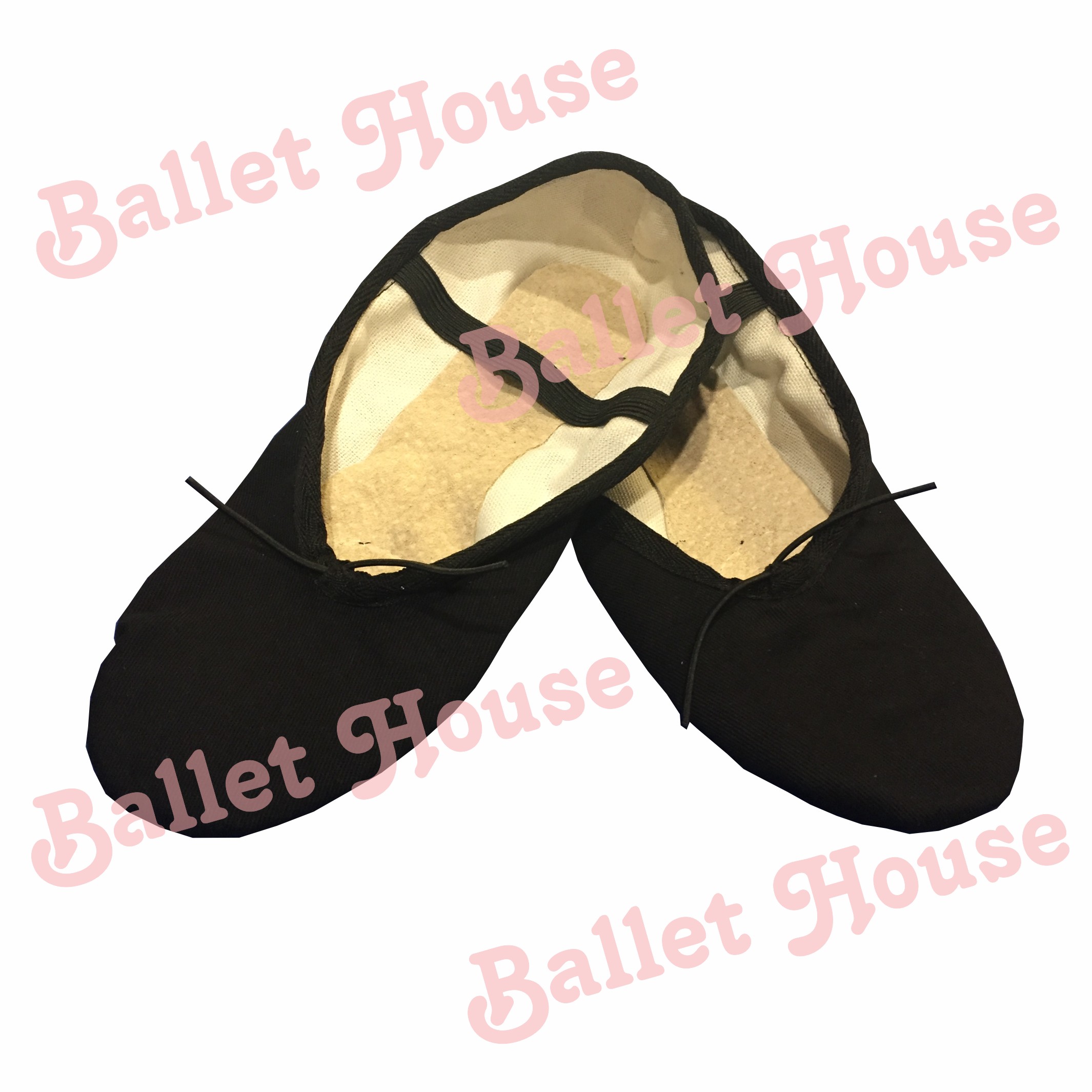 probable oferta Corrección Zapatillas media punta lona negra - Ballet House